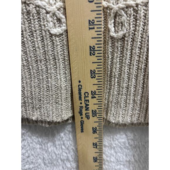 Vintage Talbots Embellished Christmas Tree Sweater Women’s XL Cream Turtleneck - Picture 9 of 11